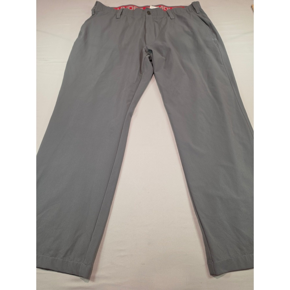 Under Armour Mens Golf Pants Gray Loose Fit Performance Trousers 40x30‎ 1253483